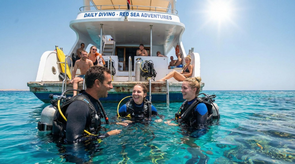 Инструктор с учениками